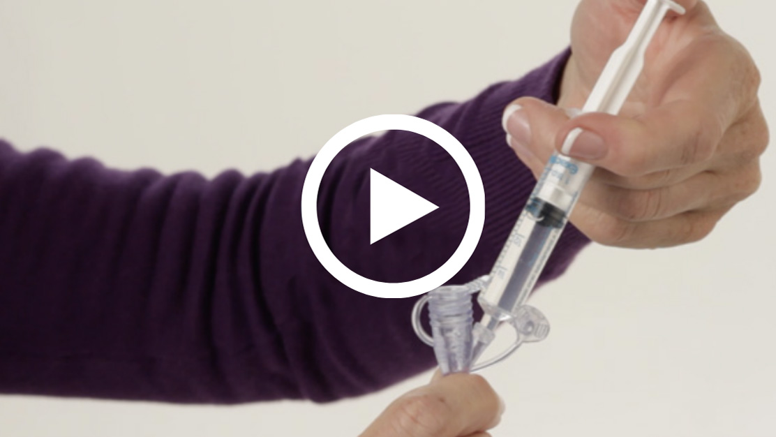 Watch a video on how to take RAVICTI by feeding tube.